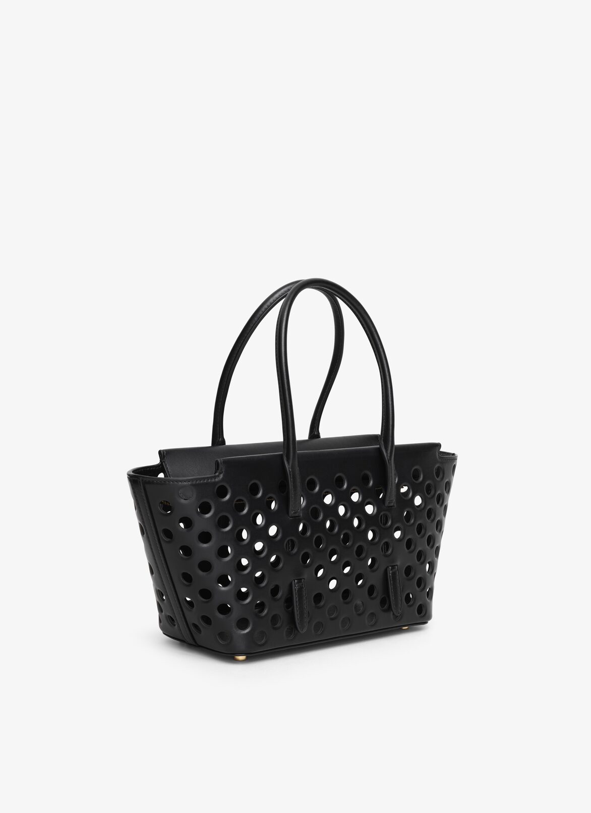 NEO MINA 20 BAG IN PERFORATED CALFSKIN ALAÏA BLACK NEO MINA 20 BAG IN PERFORATED CALFSKIN